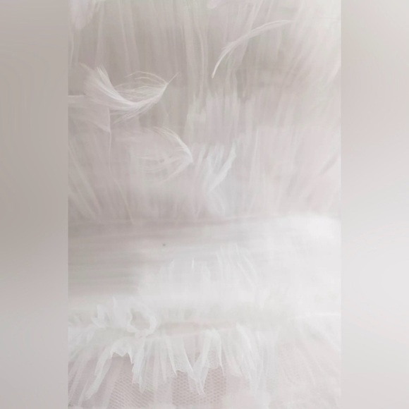 MacDuggal Ruffle & Feather Dress #20530 MRSP $798 - Picture 8 of 14